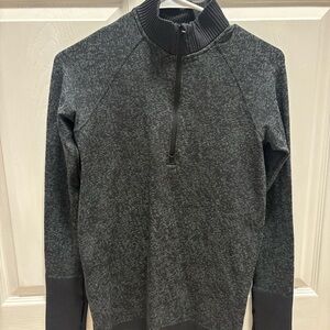 Lululemon Athletica Gray Zip Up Sweater